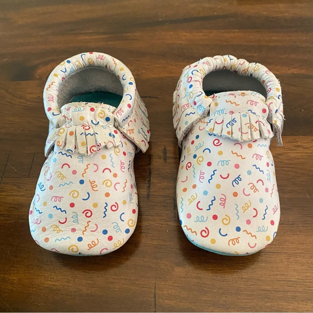 Freshly Picked Colorful Birthday Confetti baby shoes